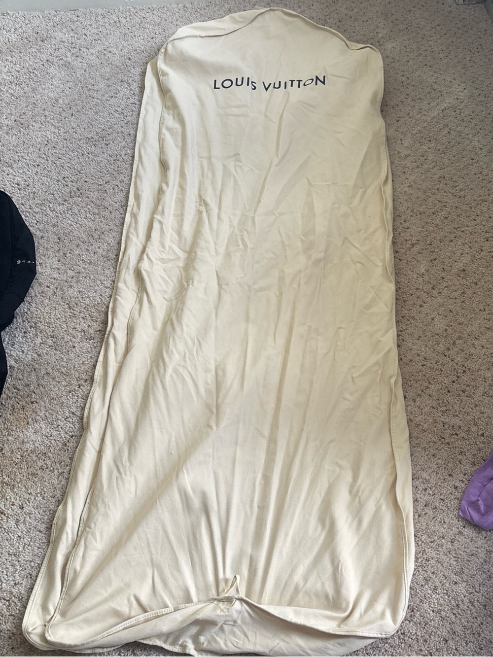 Louis Vuitton Cream Protective Garment Cover